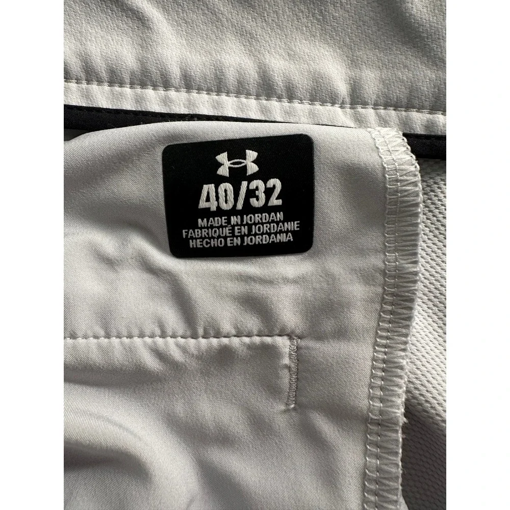 Under Armour Matchplay Tapered Golf Pants Mens 40x32 Gray Performance Stretch